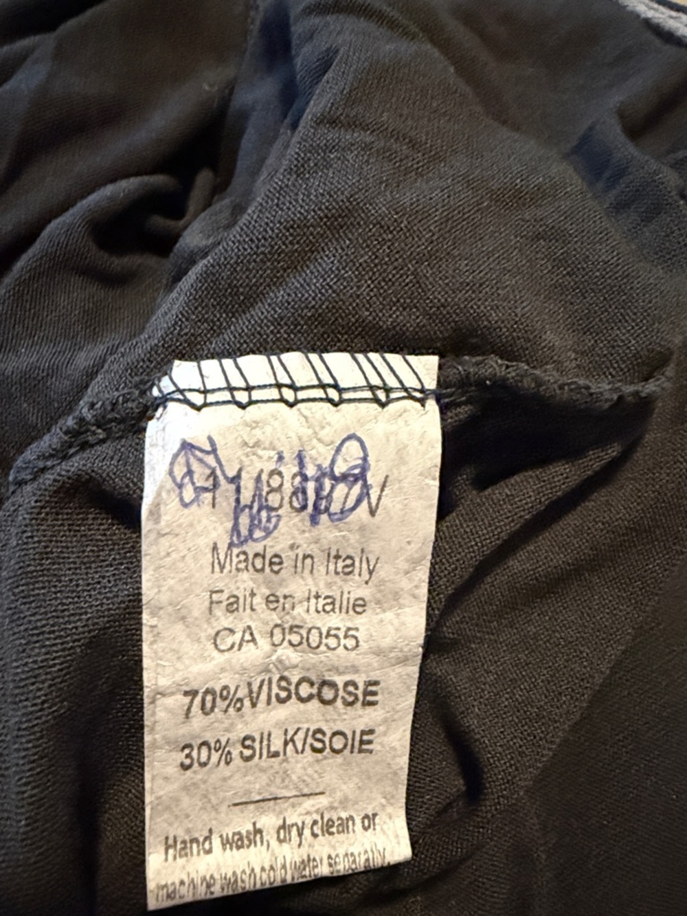 Black (lined) Silk/Viscose  Pants - Picture 5 of 8